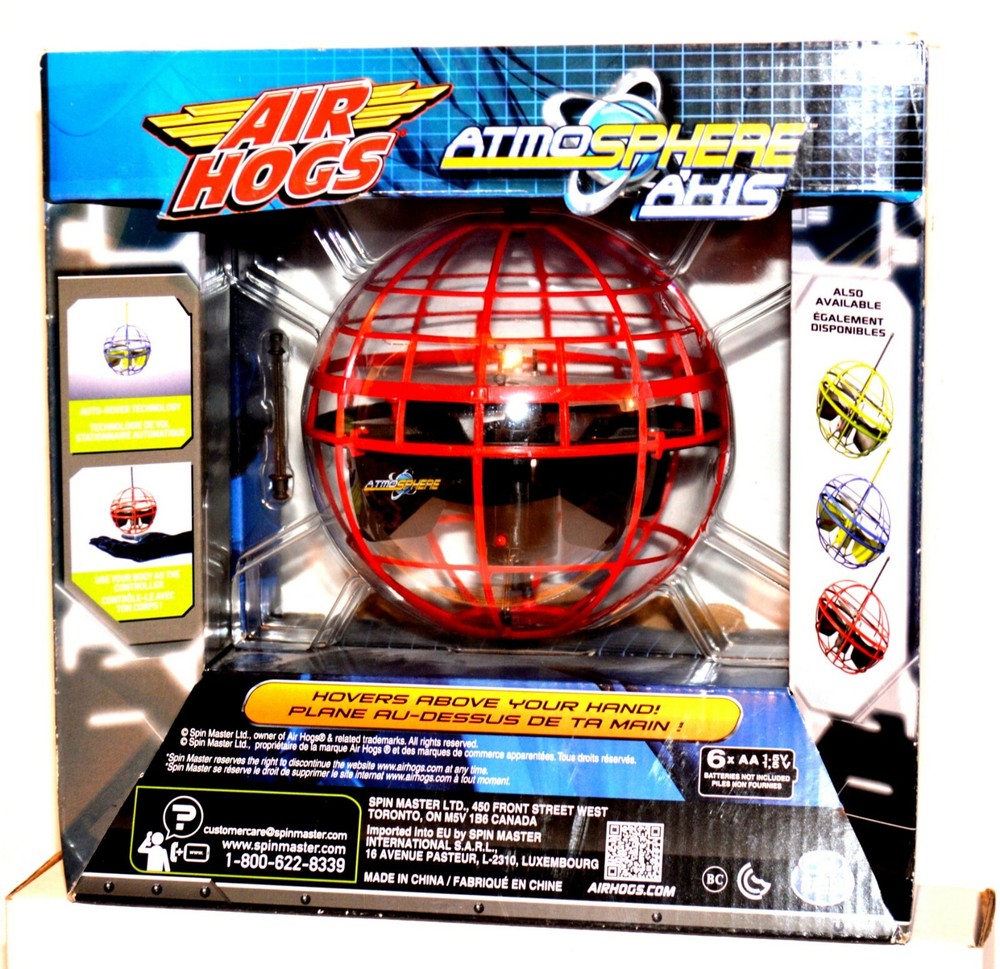Air Hogs Atmosphere Axis Hovering Sphere Wave Control by Spin Master – Color: RE