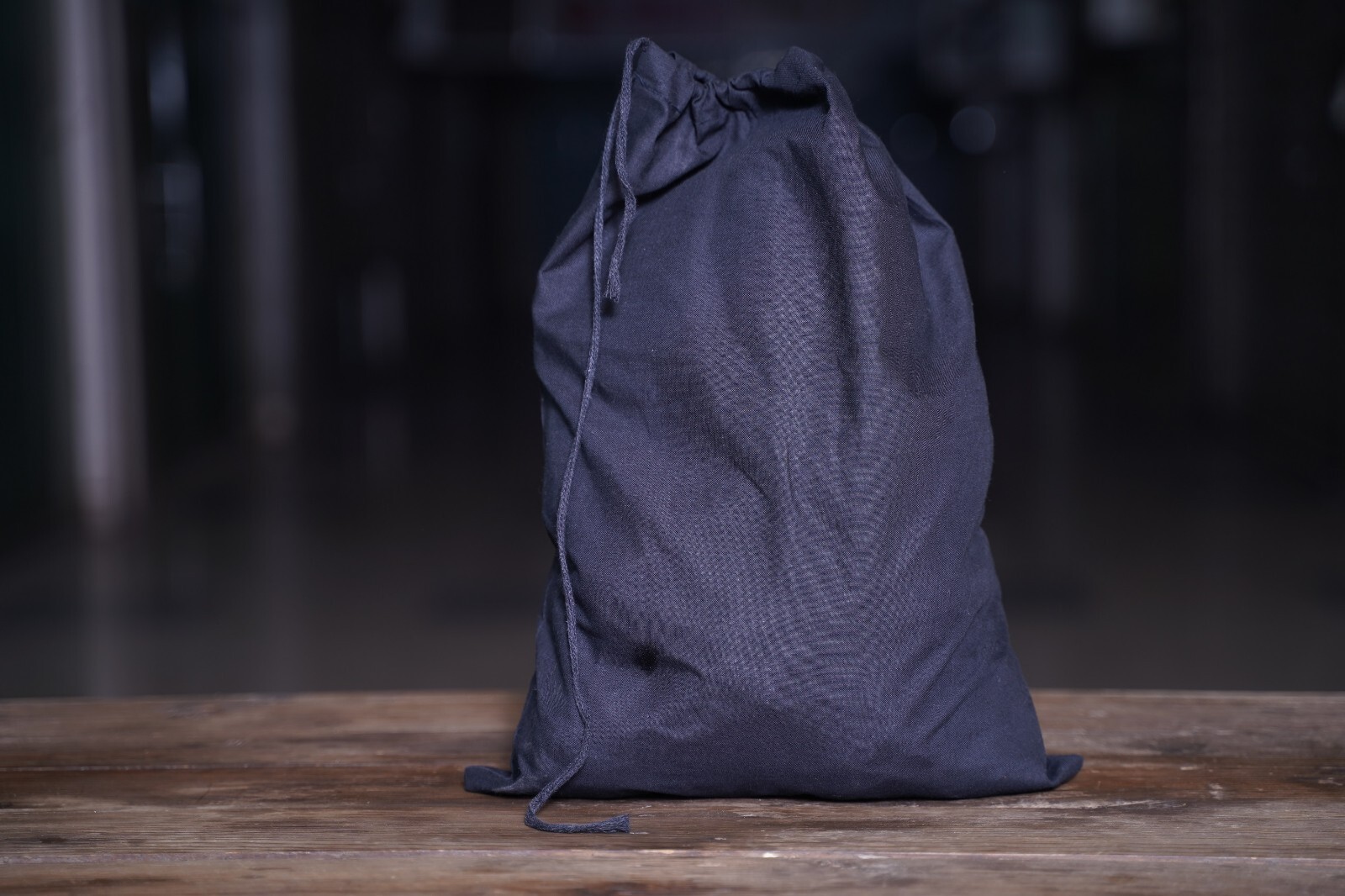 10"x12" Cotton Single Drawstring Muslin Bags (Black Color)