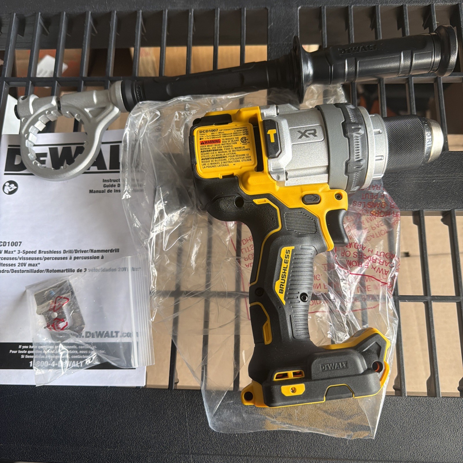 DeWalt 1/2” Hammer Drill, DCD1007, Brushless (tool Only)