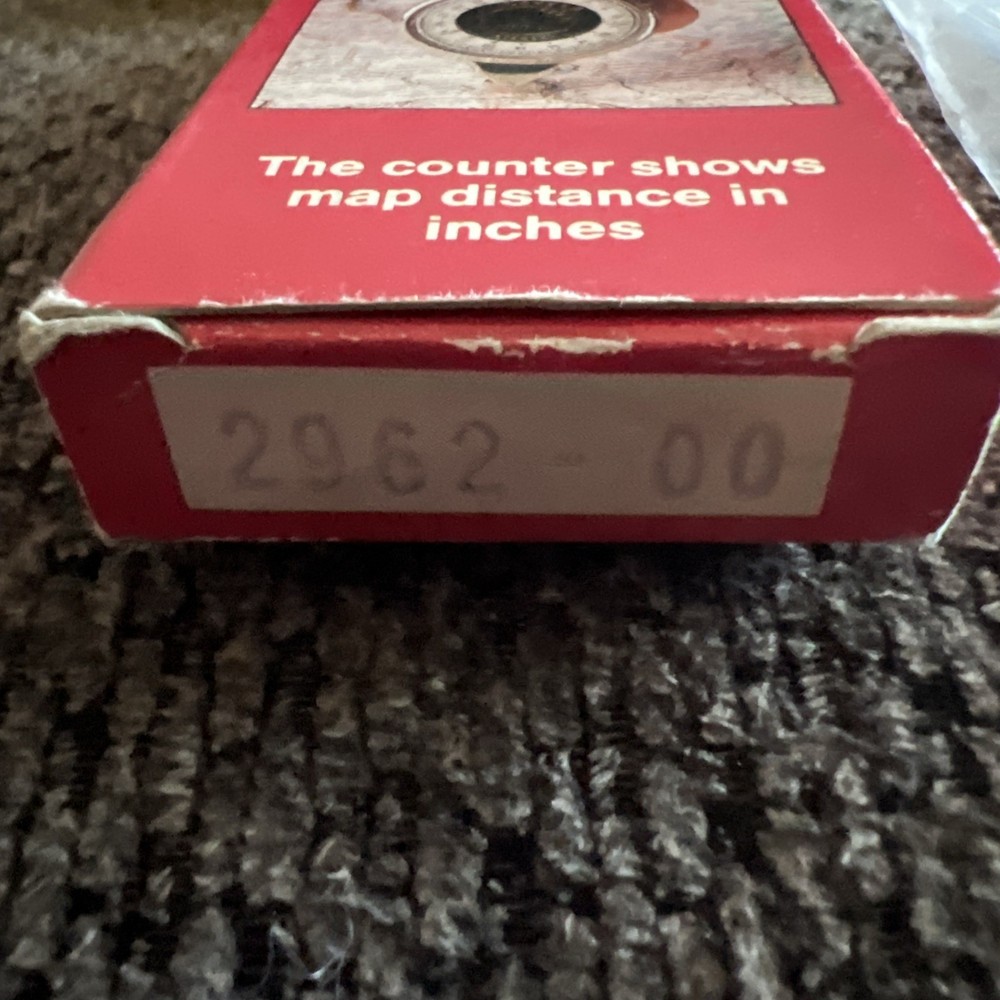 Vtg Brookstone #2962 Map Meter Opisometer W/ Instructions