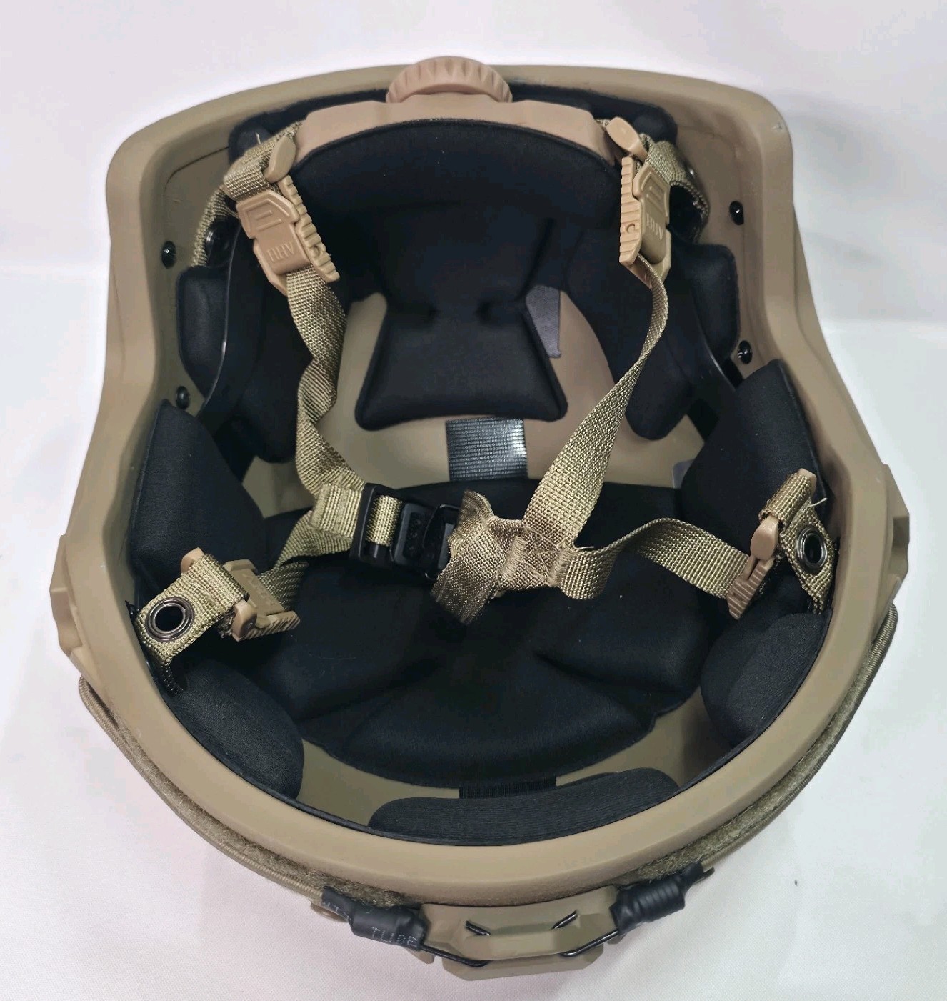 Hard Head Veterans HHV ATE Tactical Military Helmet Large Coyote w/Mount/Cover