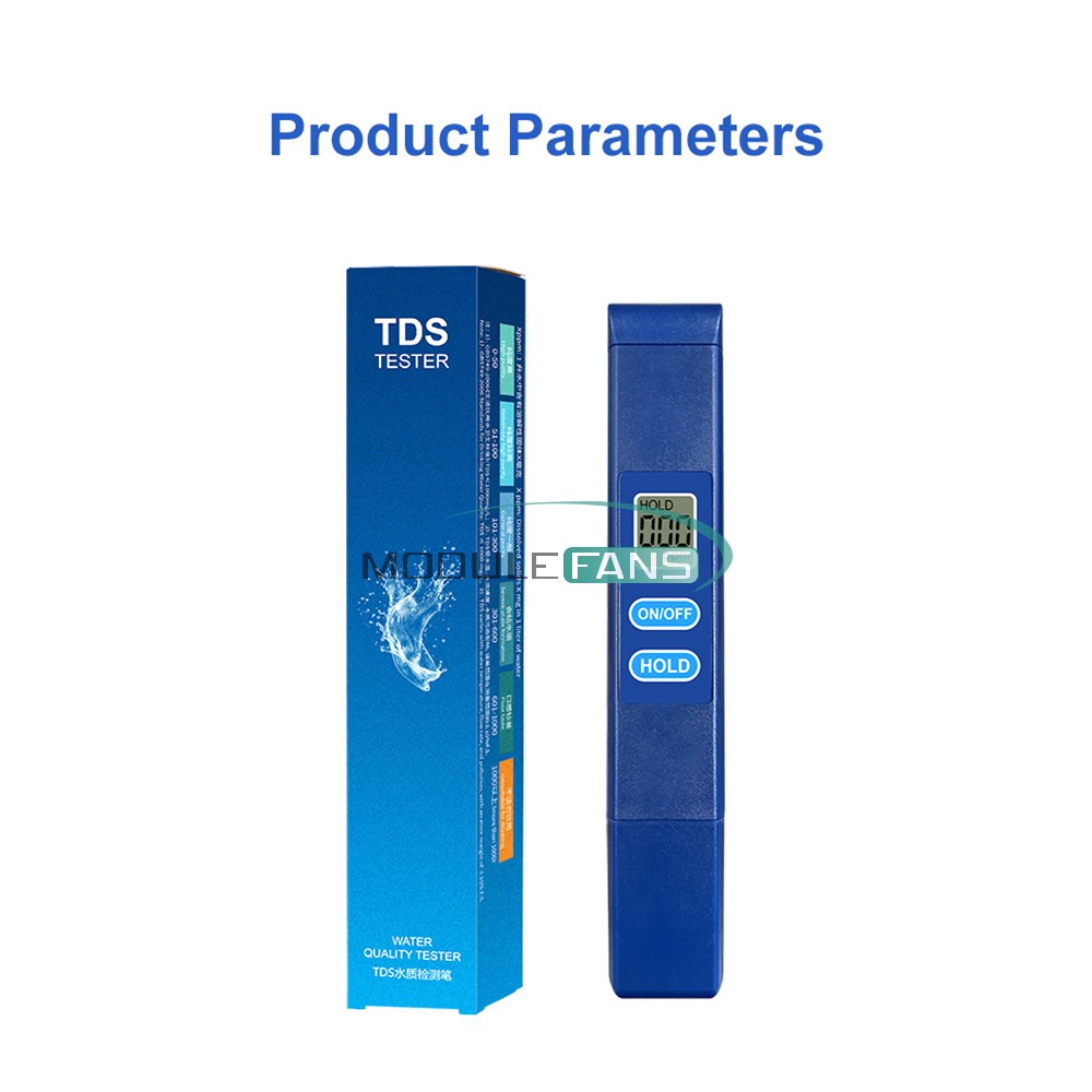 Digital TDS Meter Tester Water Quality Testing Tool for Drinking Water 0-9990ppm