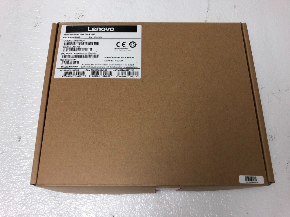 Lenovo ThinkPad OneLink+ Dock 40A40090US New Open Box