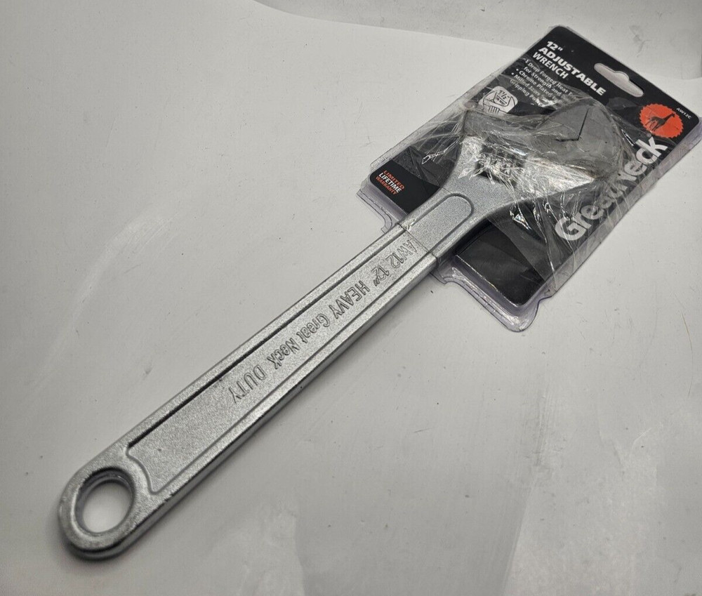 Great Neck 12 Inch Adjustable Wrench Clam Shell AW12C