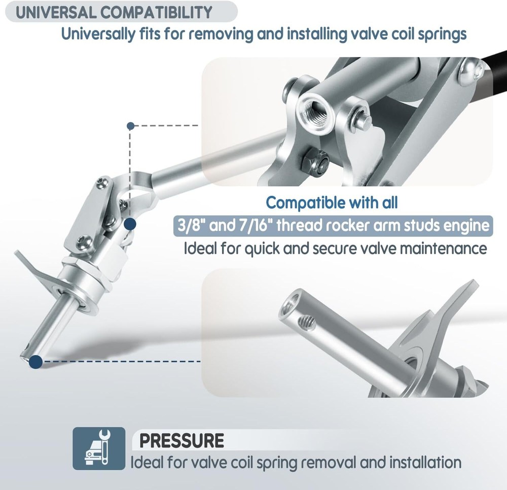 66784 Stud Mount Valve Spring Compressor Tool For all 3/8" & 7/16" Rocker Studs