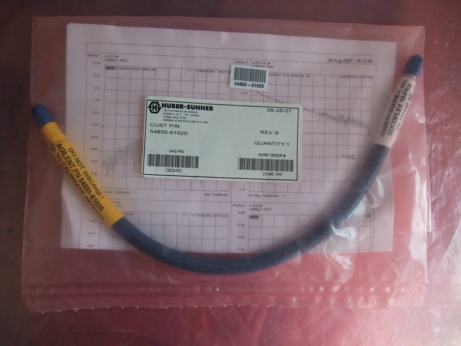 Agilent HP Keysight 54855-61620 SUCOFLEX 104PEA Cable
