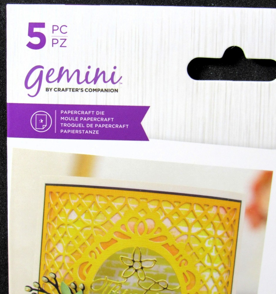 Trellis Frame Interchangeable Sentiments Dies Gemini Crafter's Companion