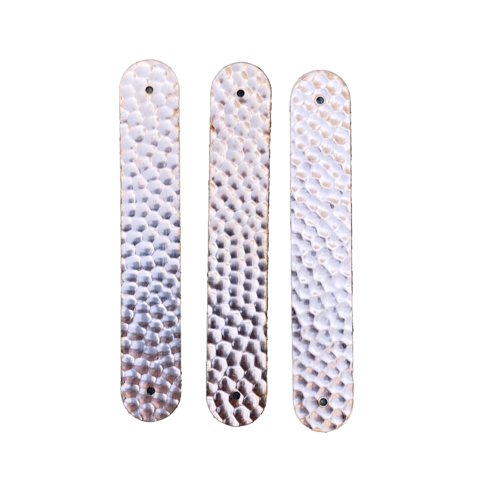 Hammered Copper Bracelet Cuff Blanks, 6"x1" (3 Pack)