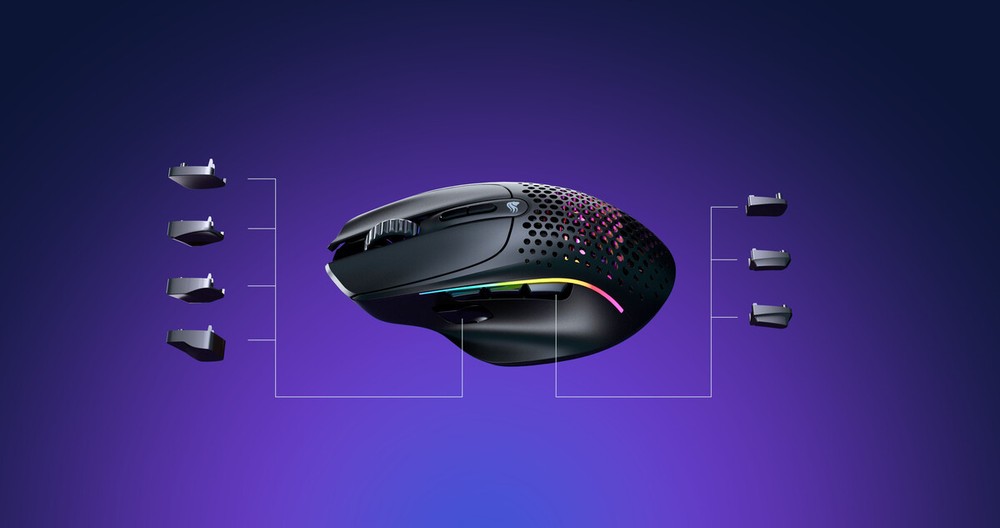 Glorious - Model I 2 Ultra Lightweight Wireless Optical Gaming Mouse with 9 P...