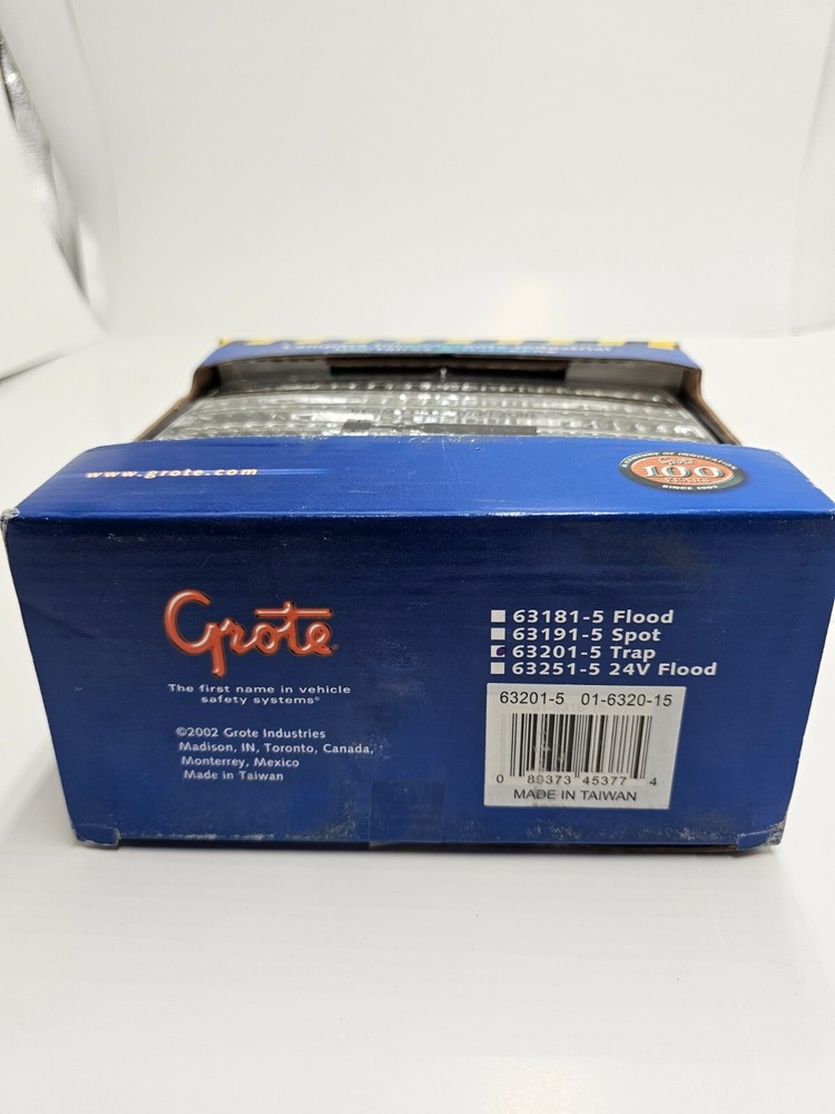 Grote 63201-5 Large Rectangular Halogen Work Lamp, Trapezoid