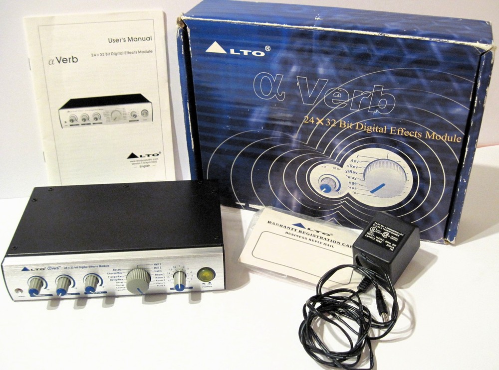 RARE Alto 24x32 Digital Effects a VERB Pro Audio Processor Adapter MINT Working!