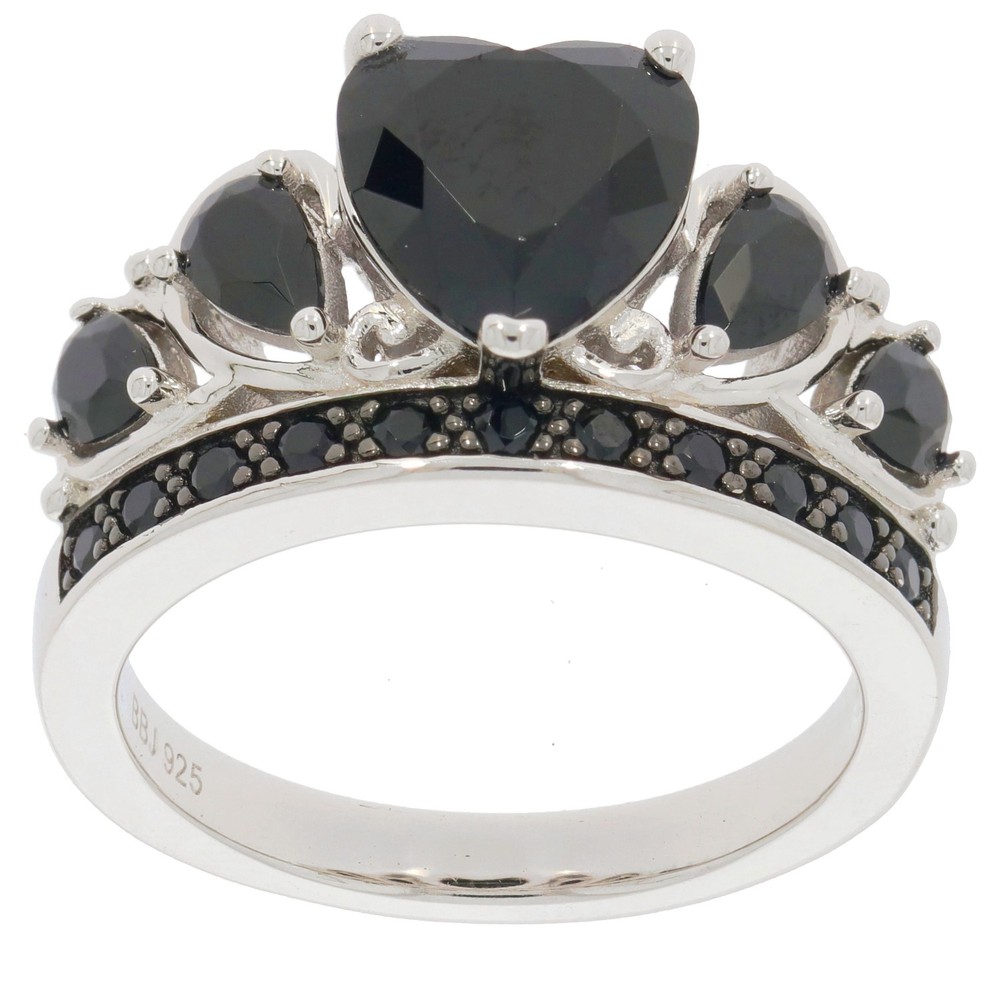 Sterling Silver Semi Mount Ring Setting Heart HT 8X8mm
