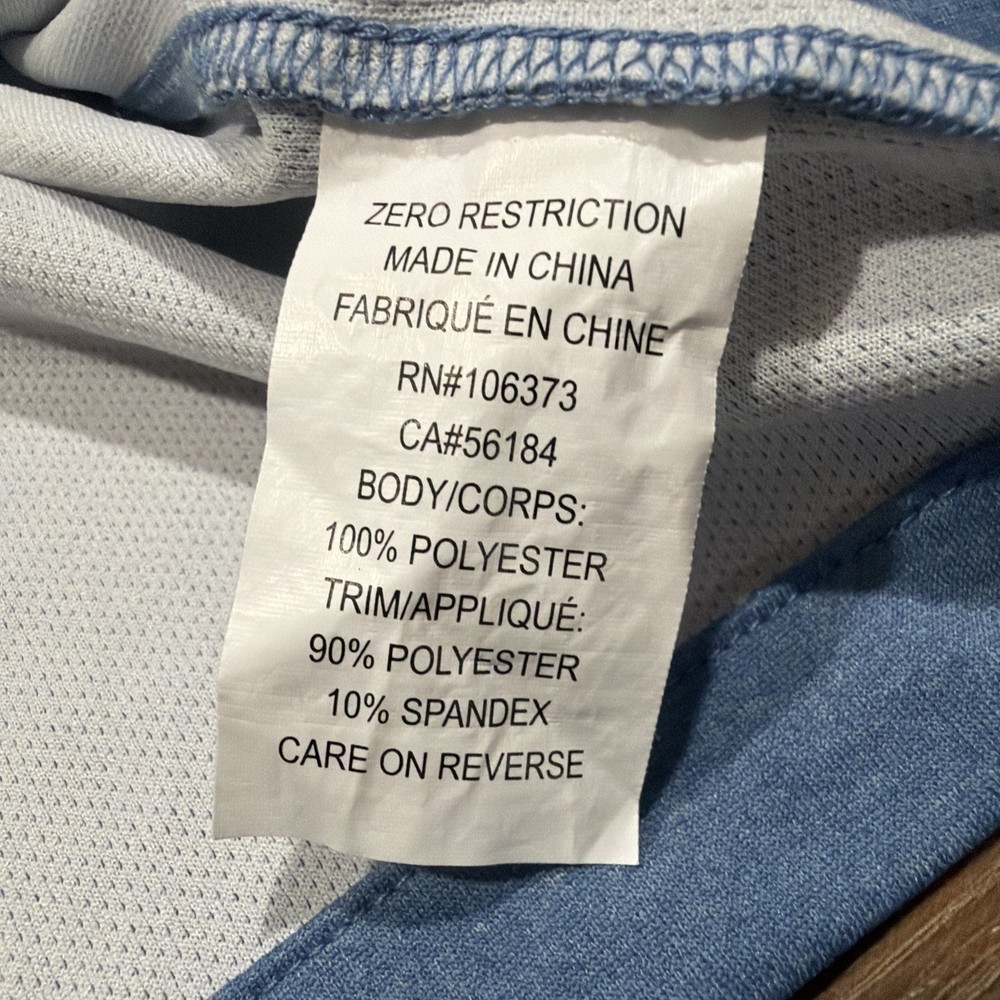 Zero Restriction Z425 1/4 Zip Pullover Size MEDIUM Peconic Blue Golf Ocean Reef