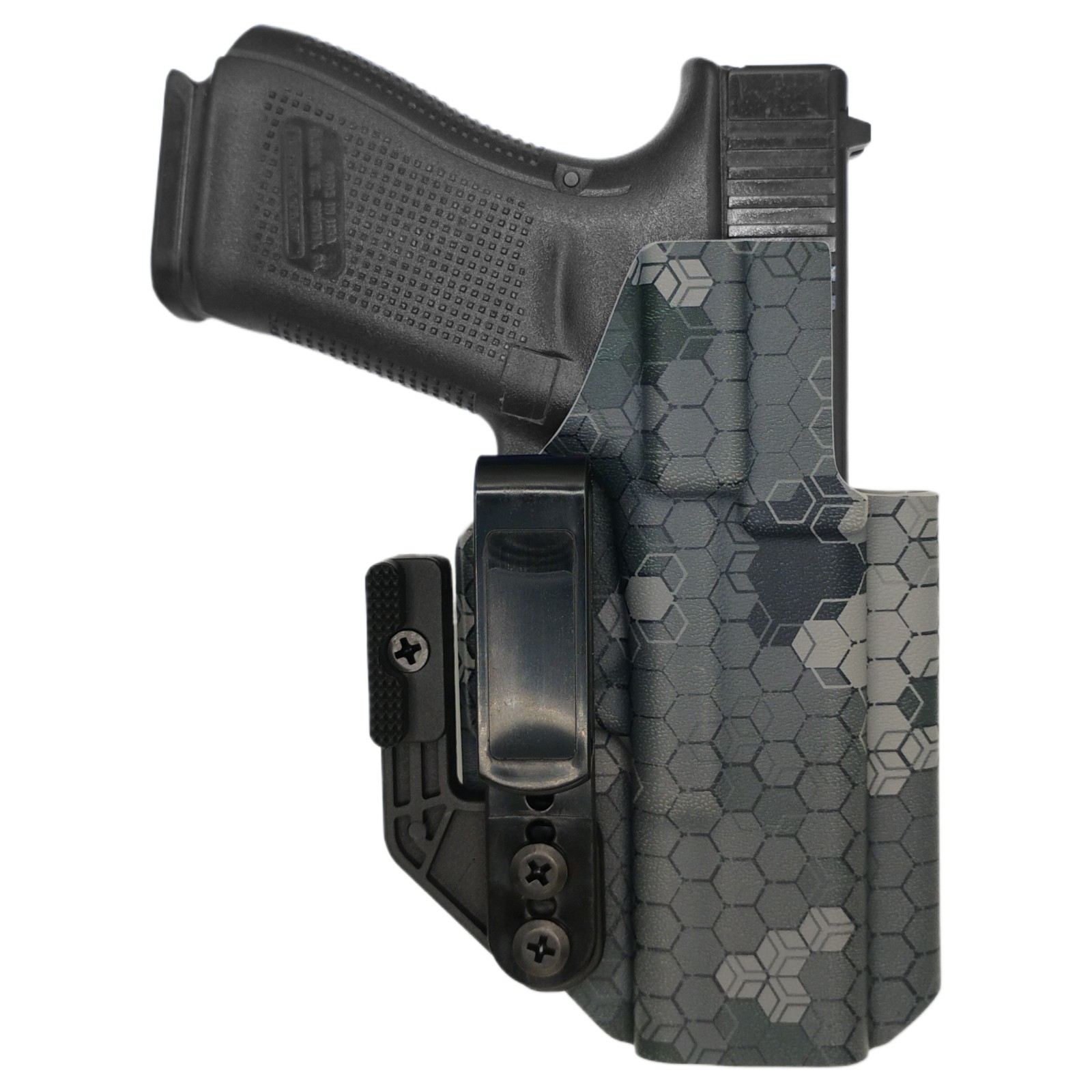 IWB Holster w/Tuckable Clip & MOD Wing - Optic Ready - Hexcamo Gray