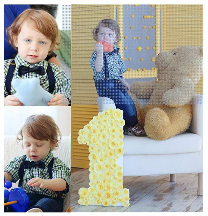 Metallic Gold toddler bow tie and suspenders set for baby, 5 to 6 years old boy