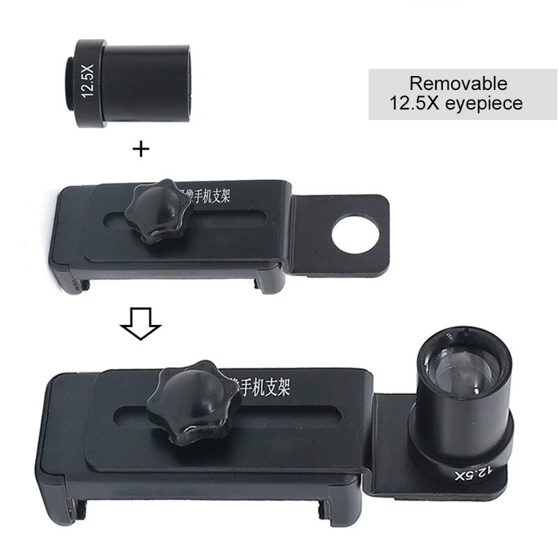 23.2mm Mounting Universal Microscope Stand Mount Bracket Adapter for Cellphone