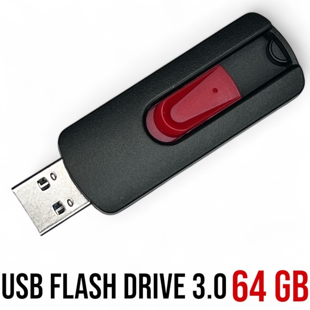USB Flash Drive 3.0 64GB 5-Pack