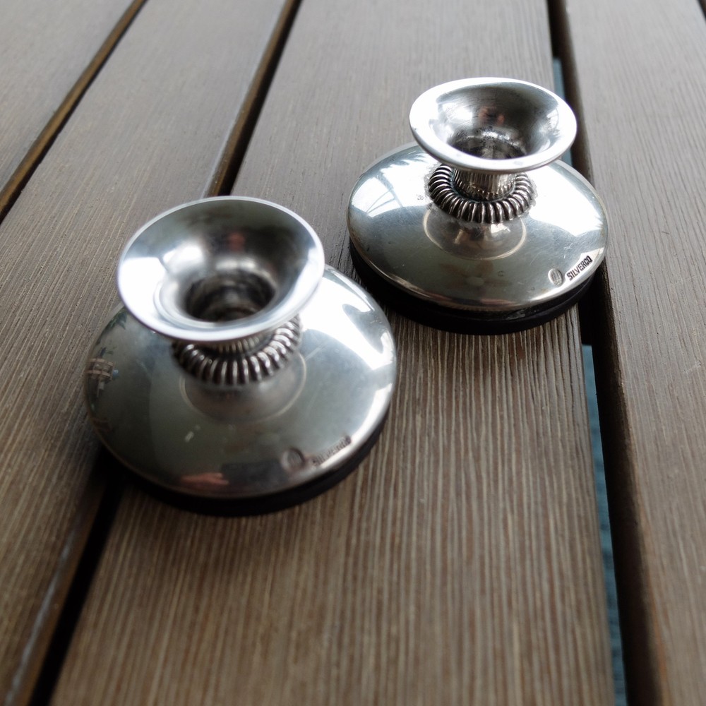Pair of Silverco Silver Candlesticks