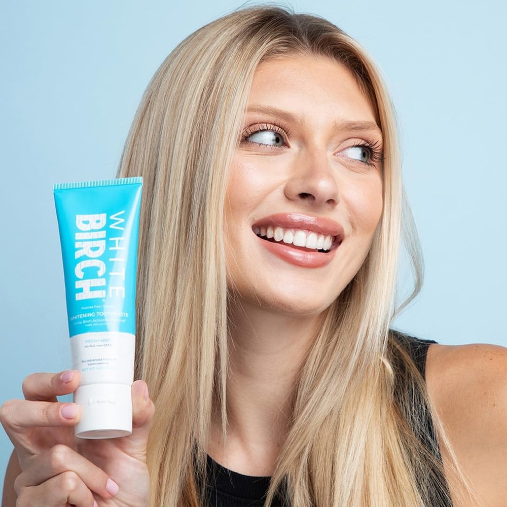 White Birch Activated Charcoal Whitening Toothpaste-Professional Teeth