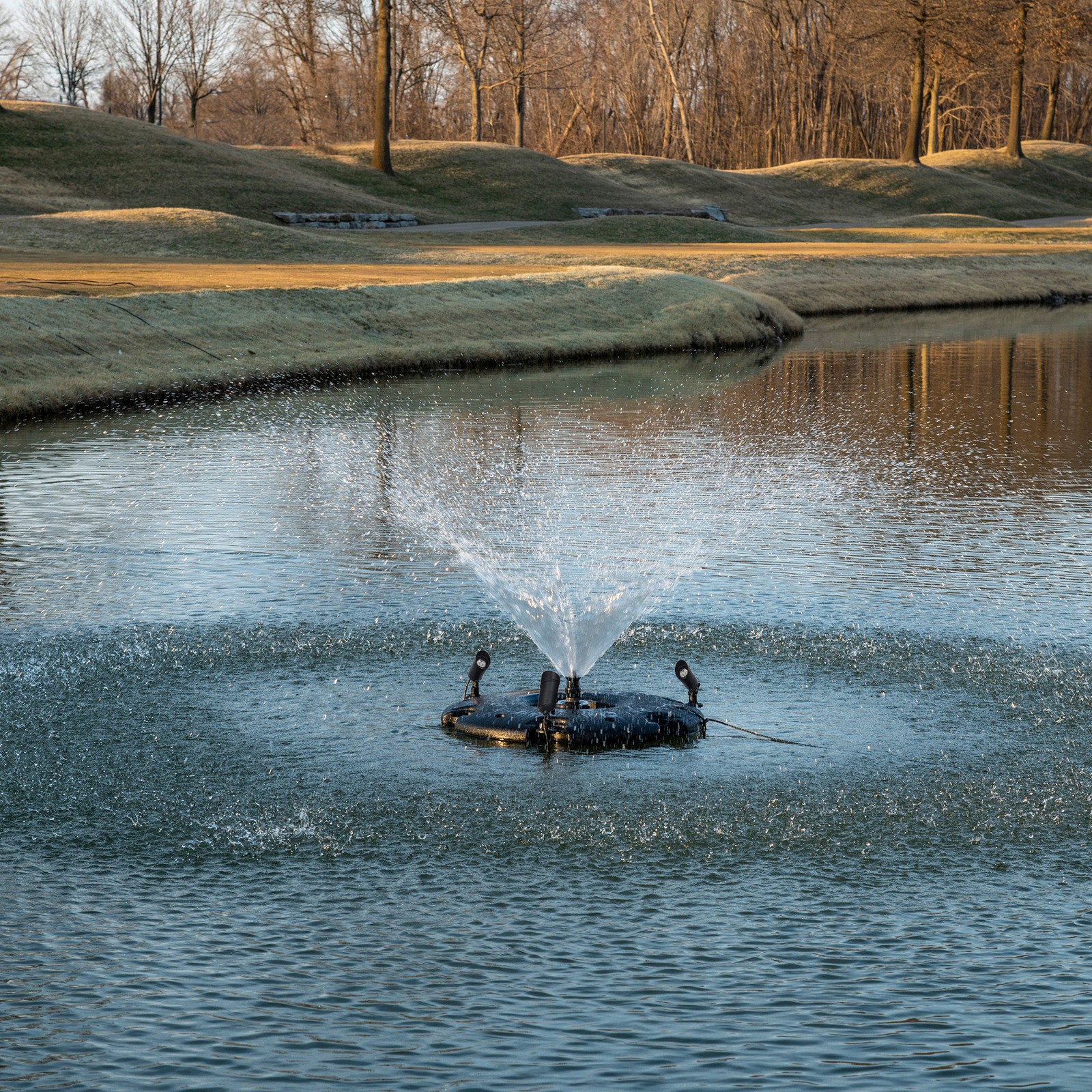 Floating Fountain, 1/4 HP, 100' Cord, 3000 GPH, 9 Patterns
