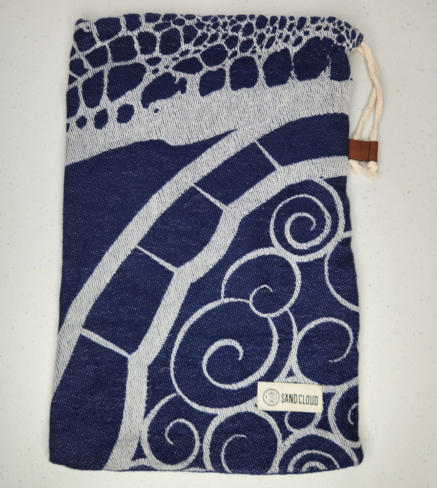 Sandcloud Blue Pouch Bag with Drawstring