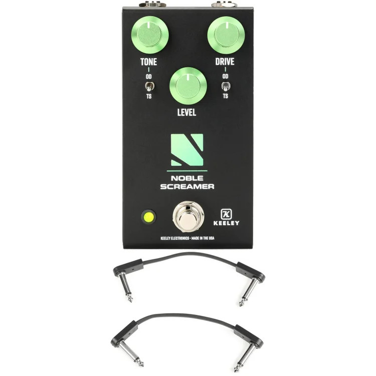 Keeley Noble Screamer Overdrive Pedal with EBS Patch Cables