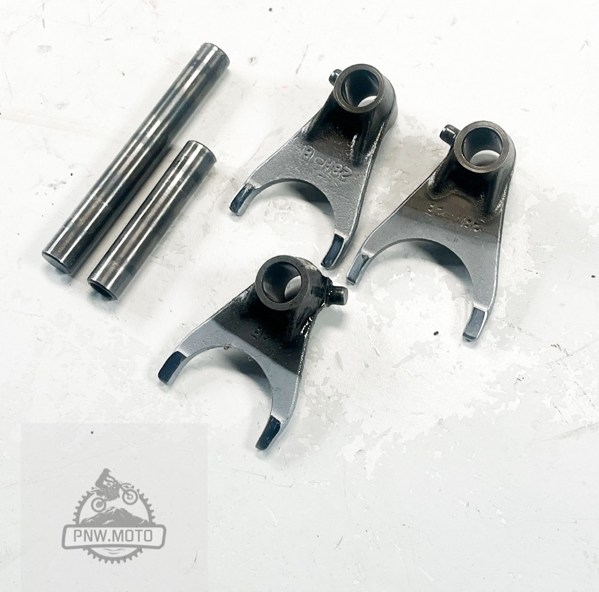 2010 SUZUKI RMZ450 RMZ 450 OEM TRANSMISSION GEAR SHIFT FORKS 08-24