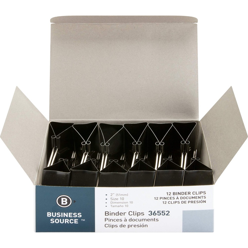 Rce Foldback Binder Clips Black Large 36552