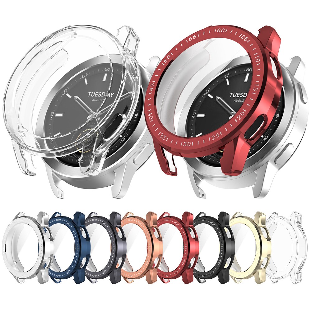 For Xiaomi Watch S3 Smart Watch TPU Case Full Screen Protector Protective Shell