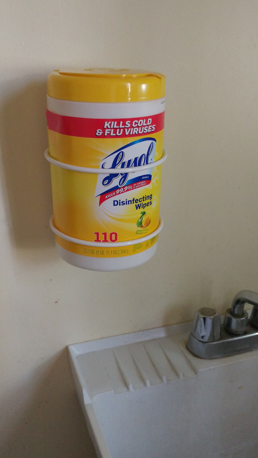 Wall Rack- Wipes Canister, ID5", 50001, White