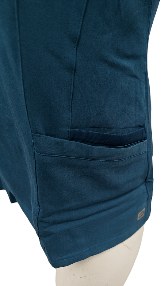 WonderWink Aero Women's Flex Back V-Neck Scrub Top V6129- Caribbean Blue