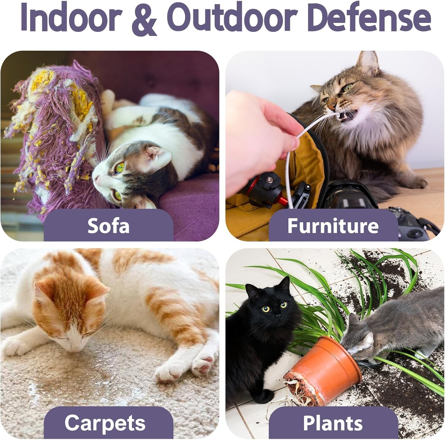 Cat Deterrent Spray Indoor, 120ML Stops Chewing and Licking of Furniture,Bandage