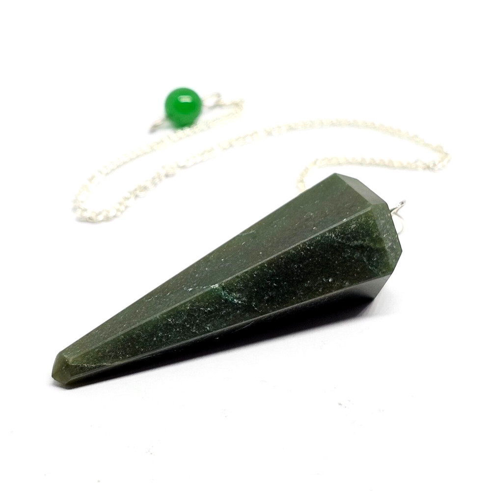 Jade Pendulum Dowser Nephrite Jade Gemstone Dowsing Divination Crystal Yes No