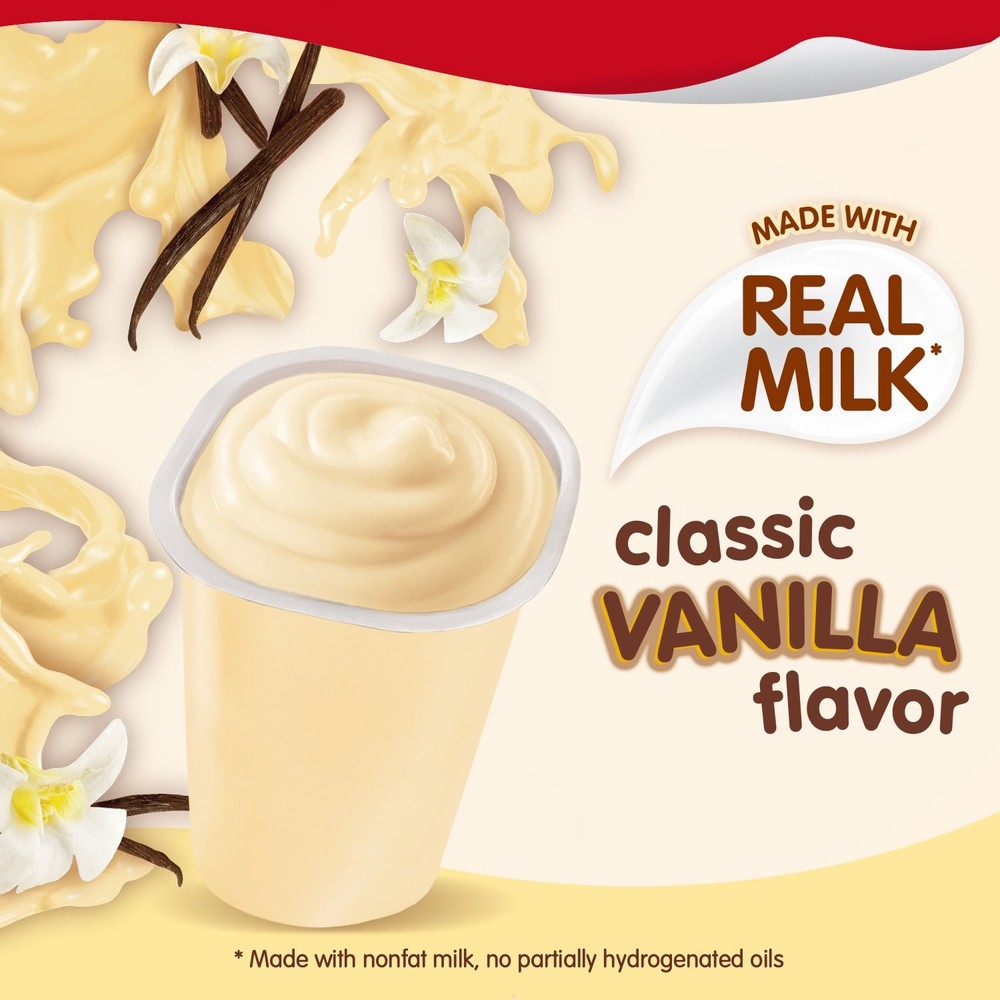 (4 pack) Snack Pack Super Size Vanilla Pudding, 5.5 oz Pudding Cups, 6 Count