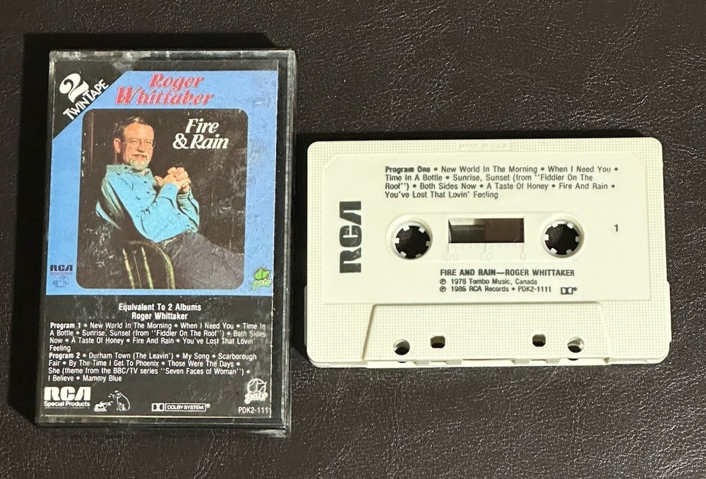Roger Whittaker Fire & Rain Cassette