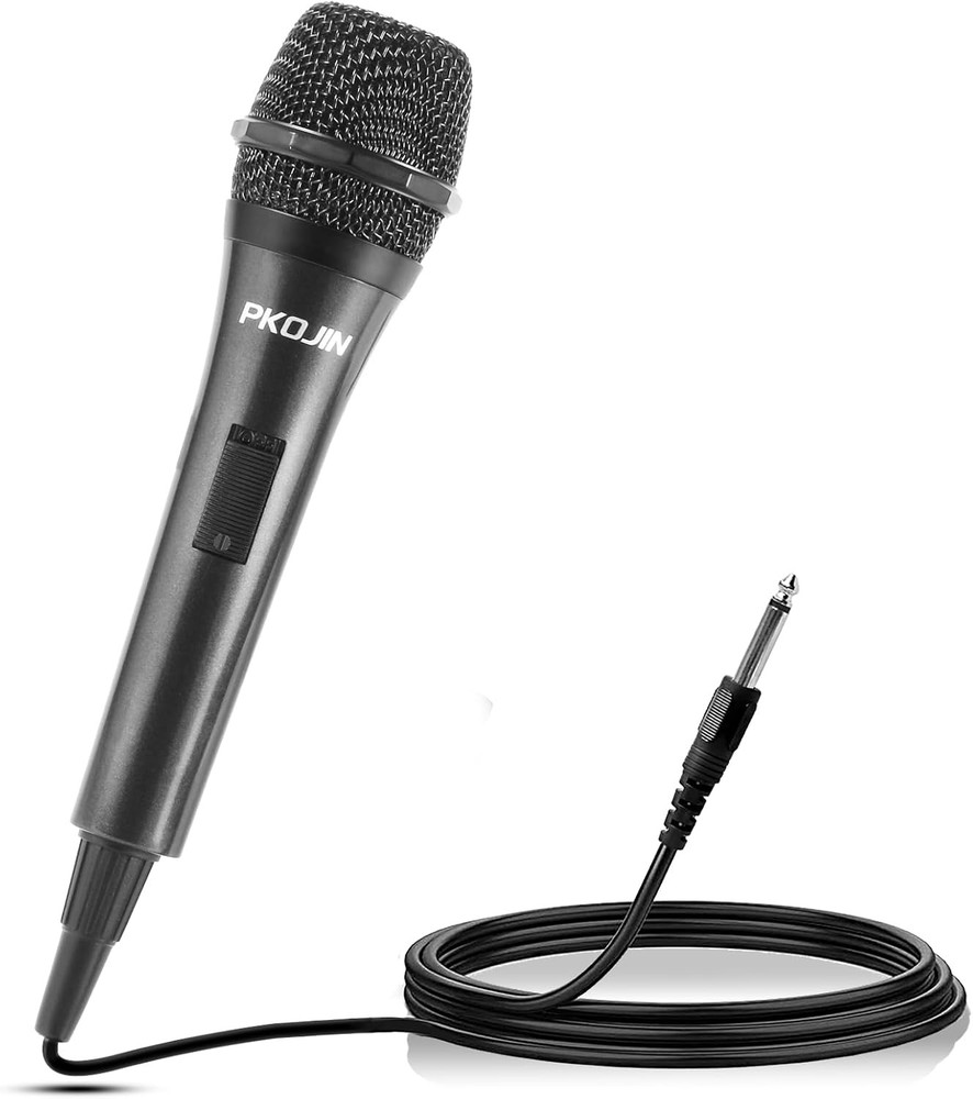 Dynamic Karaoke Microphone for Singing, Vocal Wired Black