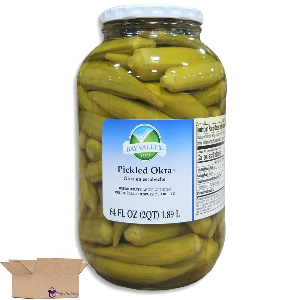 Pickled Whole Okra 64 Fl Oz Bulk Jar