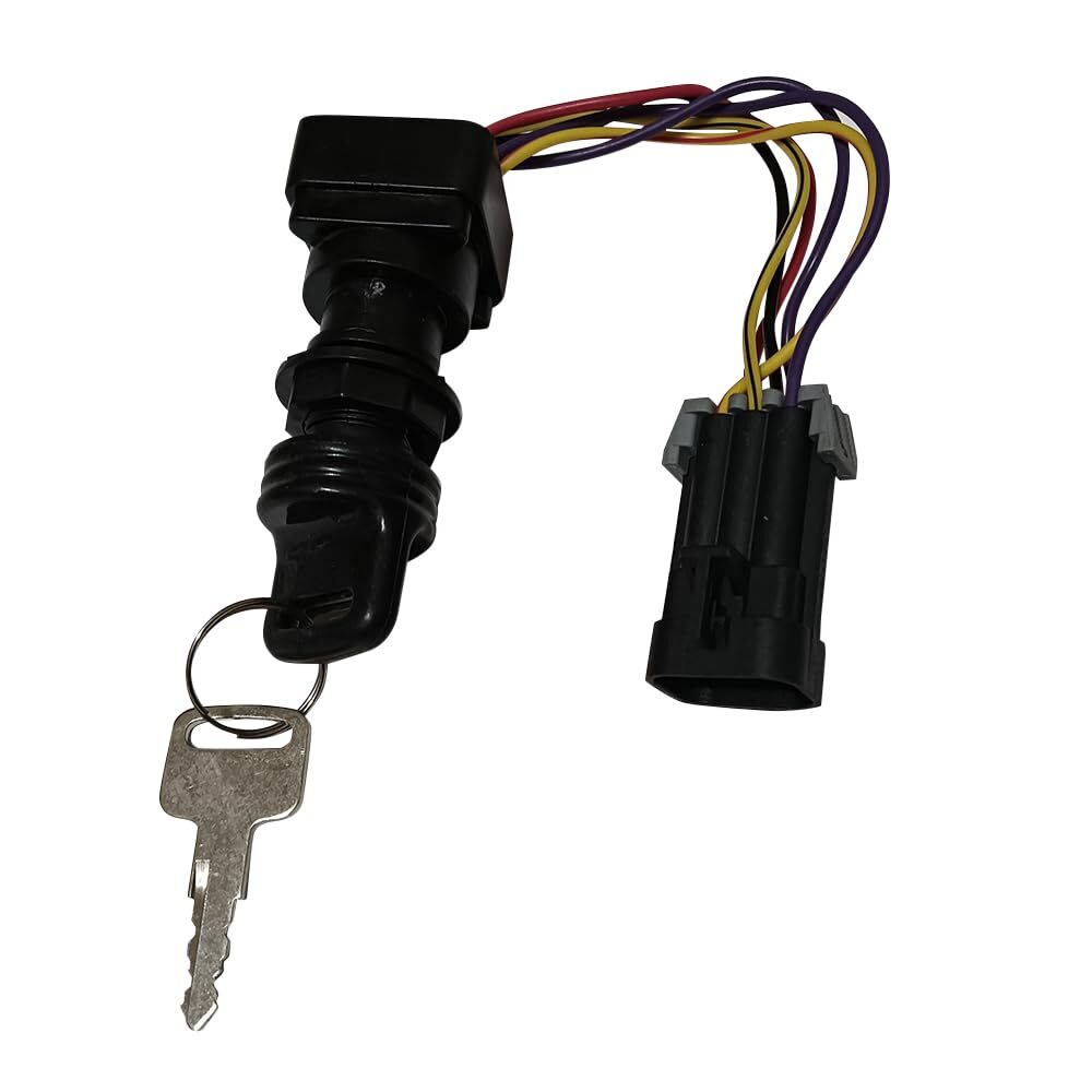 New Ignition Switch Key Compatible with Mercruiser DTS Ignition Key Switch Ki...
