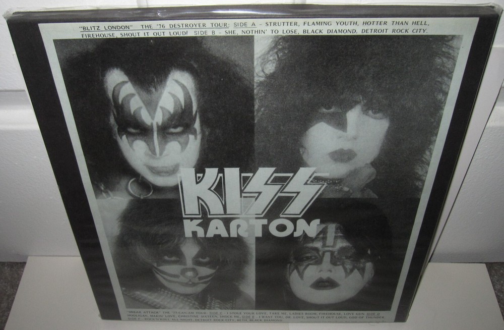 KISS KARTON LIVE 1977 VINYL GENE SIMMONS ACE FREHLEY PETER CRISS PAUL STANLEY