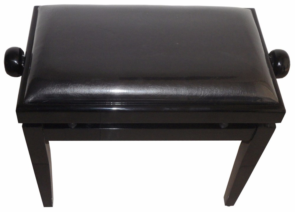 ProRockGear Deluxe Adjustable Piano Bench, Black