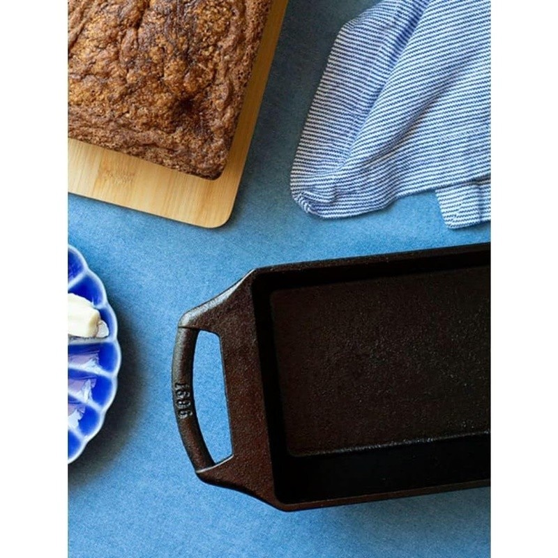 Cast Iron Loaf Pan Seasoned Cookware Versatile Baking Tool Kitchen Essential New