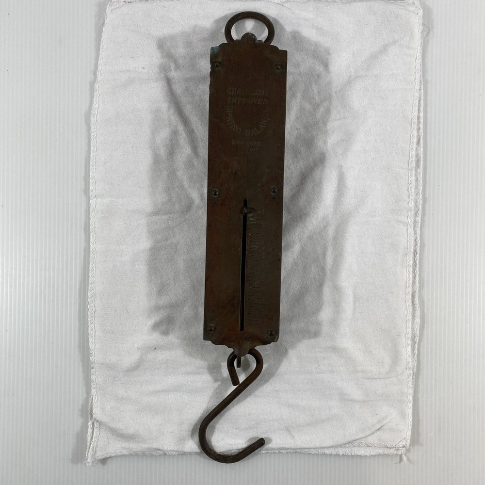Chatillons Improved Spring Balance 40 Pound Hanging Scale Antique