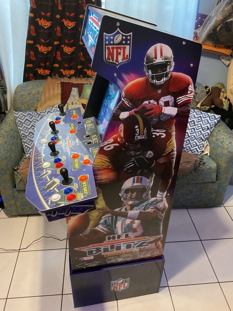 Arcade 1Up NFL Blitz 4-Player Arcade With Riser EXCELLENT CONDITIONS 🏈🔥