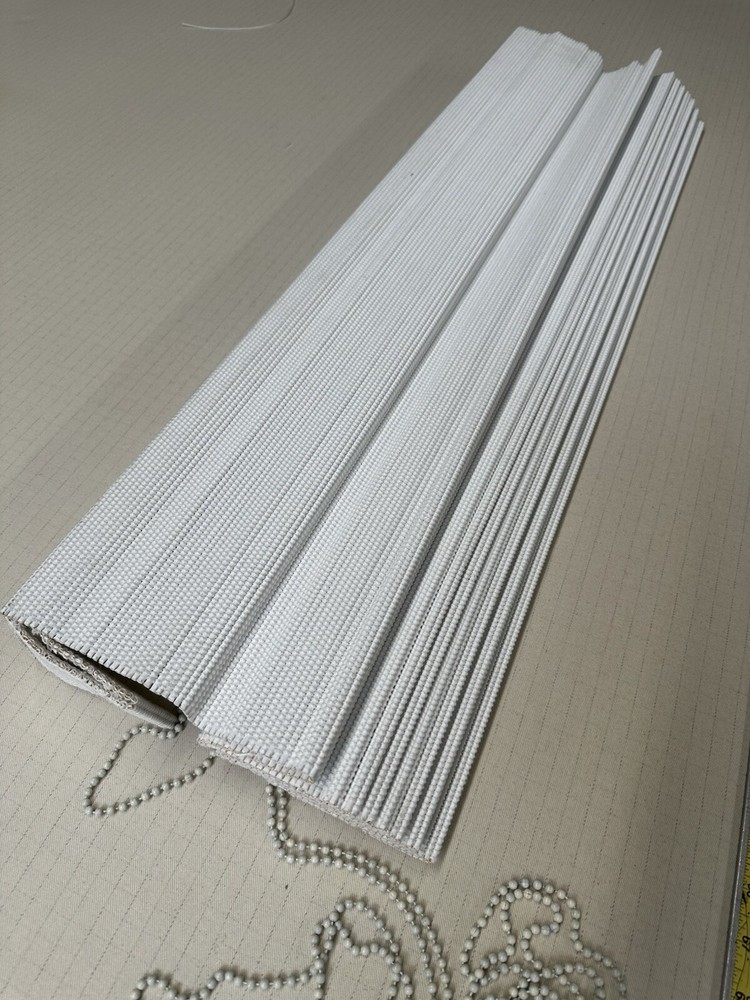 White Thick Matchstick Shade