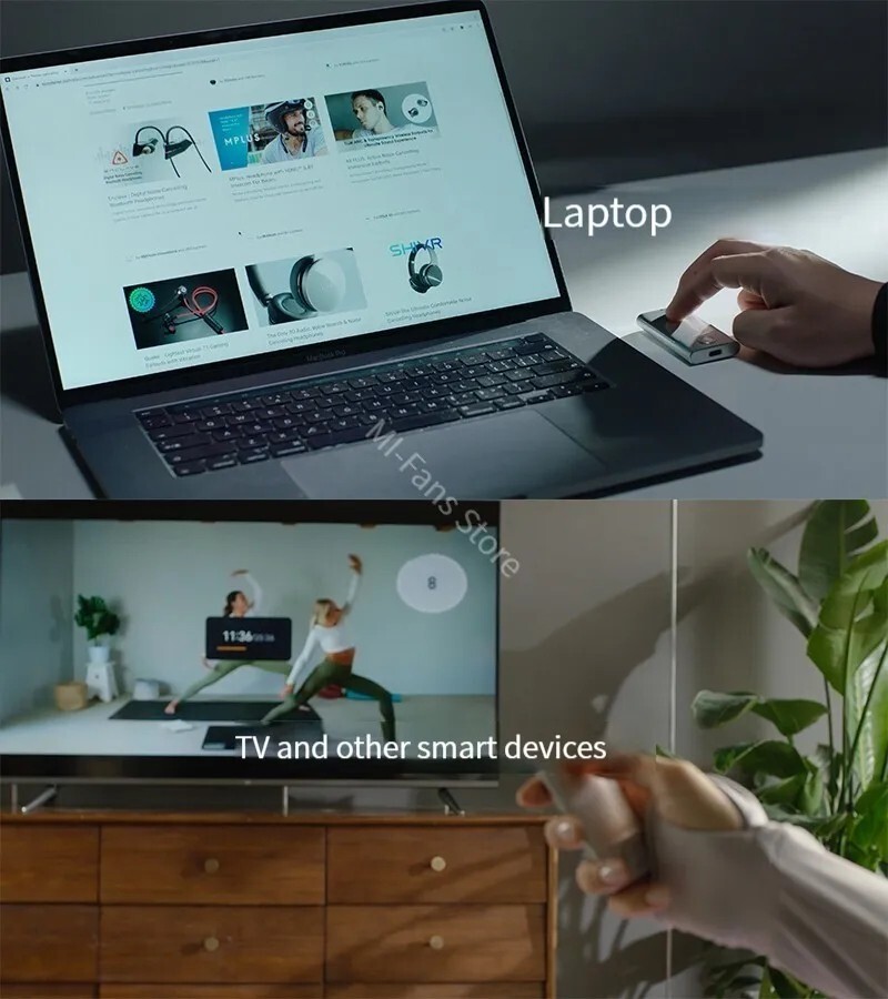 Cheerdots Wireless Air Mouse Presenter Trackpad Laser Pointer Clicker Bluetooth