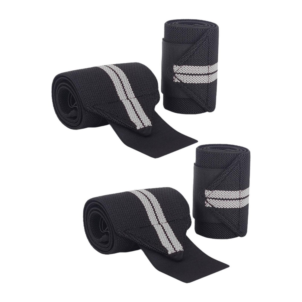 4Pcs Weight Lifting Wrist Wraps Support Soft Hand Support