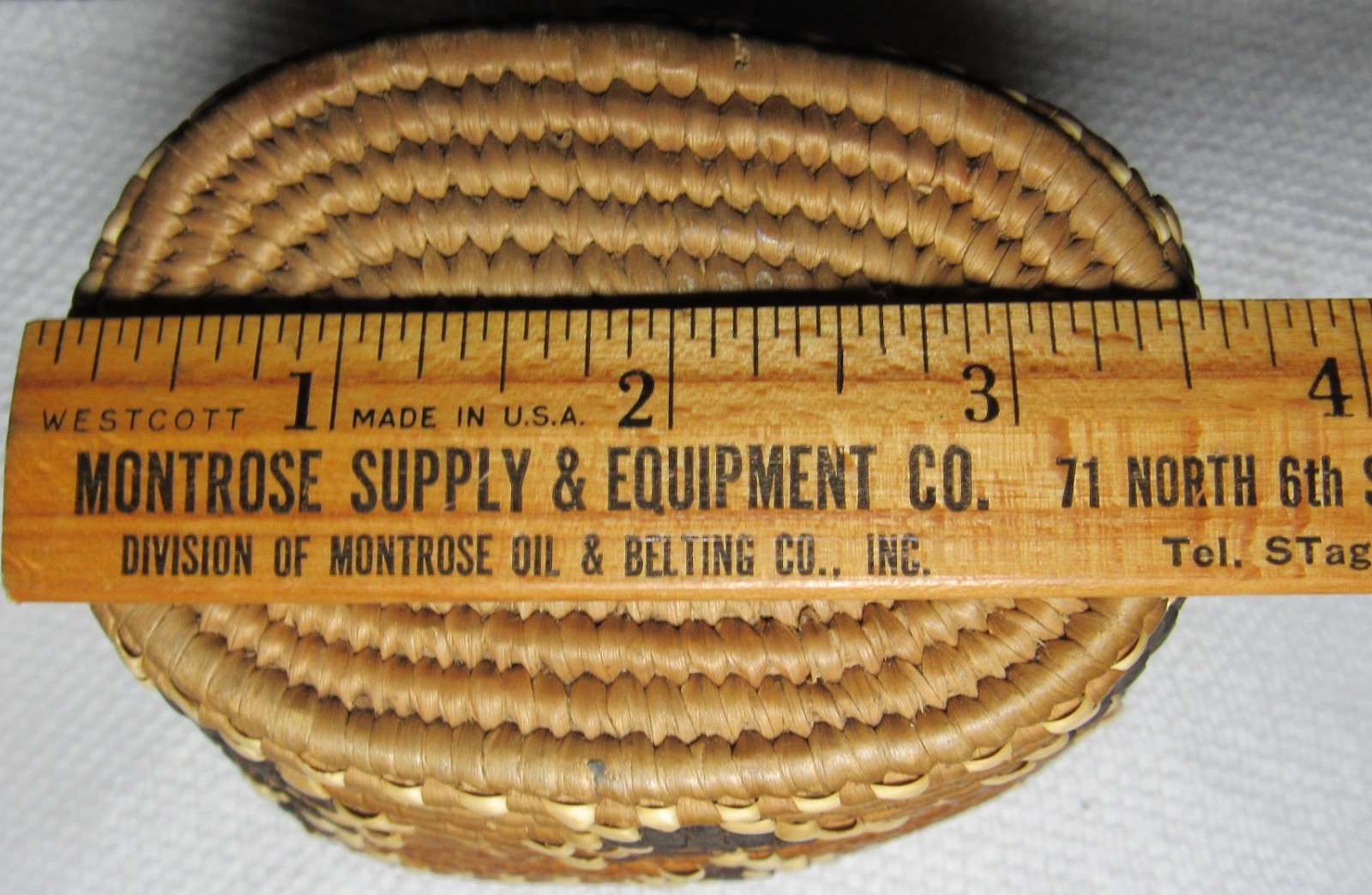 KLICKITAT PLATEAU INDIAN TREASURE IMBRICATED MOUNTAIN BASKET HAT NATIVE AMERICAN