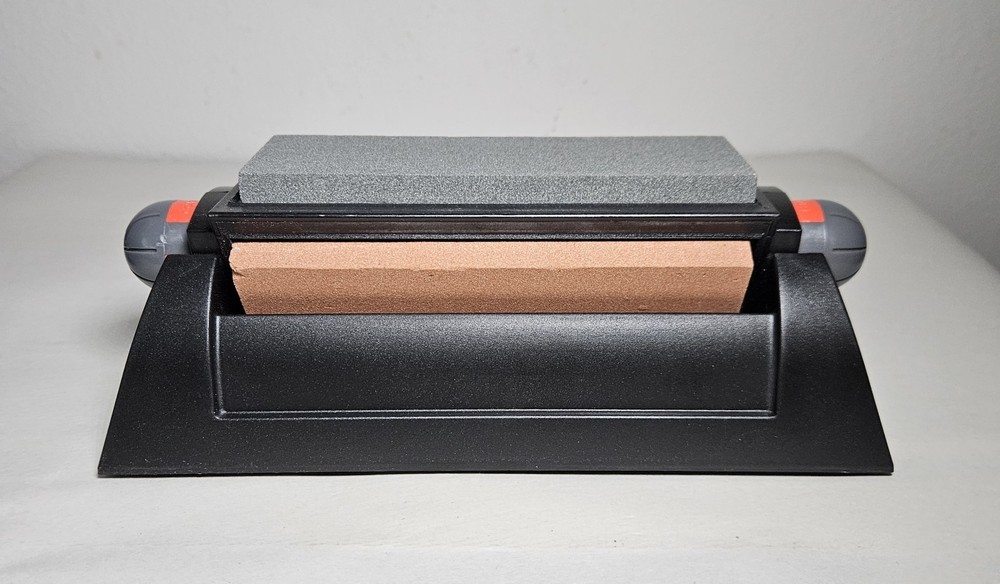 Accu Sharp Tri Stone Sharpening System Coarse Medium Fine Synthetic Stones