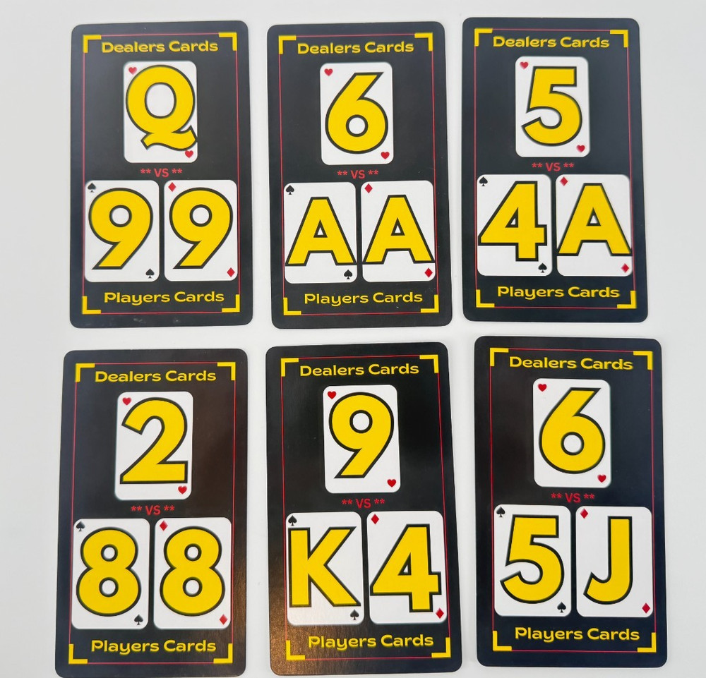 Blackjack Basic Strategy Flashcards for Beginners Casino Game Learning Cards NEW