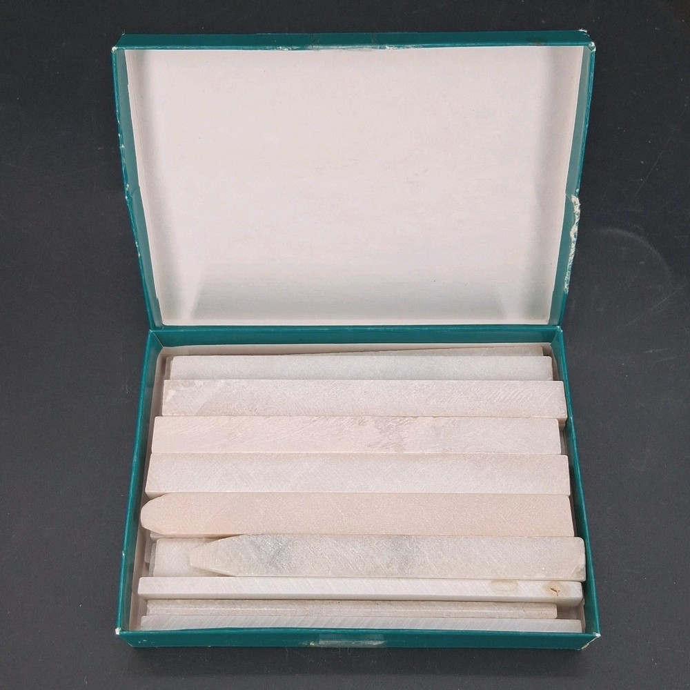 Flat White Soapstone Pencils - Pack Of 27 - Rectangular 5"